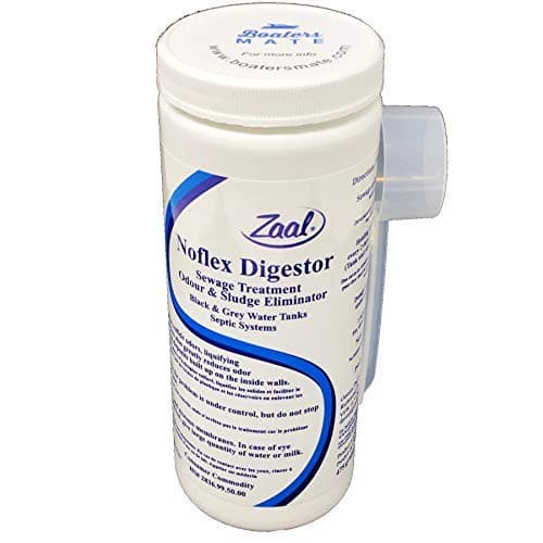 Zaal NoFlex Digestor Boat and RV Sewage Treatment | Liquifies and Removes Sludge, BuildUps, Neutralizes Bad Odors, Eliminates Waste | No Harsh Chemicals, Leaves Septic Tank Clean, Healthy and Odorless