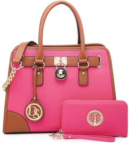 Women Designer Handbags and Purses Ladies Satchel Bags Shoulder Bags Top Handle Bags w/Matching Wallet