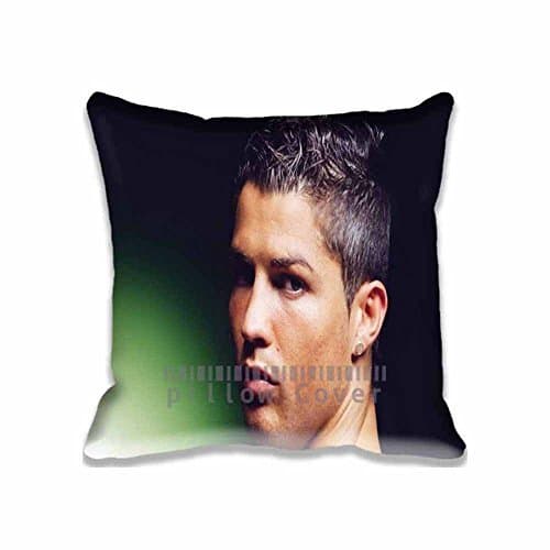Decor Cotton Throw Pillow Case Christiano Ronaldo Hot Sports Soccer Cushion Cover Pillowcases 18x18 Inches