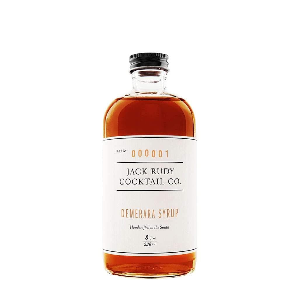 Jack Rudy Demerara Cocktail Syrup (8 Oz) | Demerara Amber Sugar | Syrup For Cocktail, Coffee & Dessert Mixers |