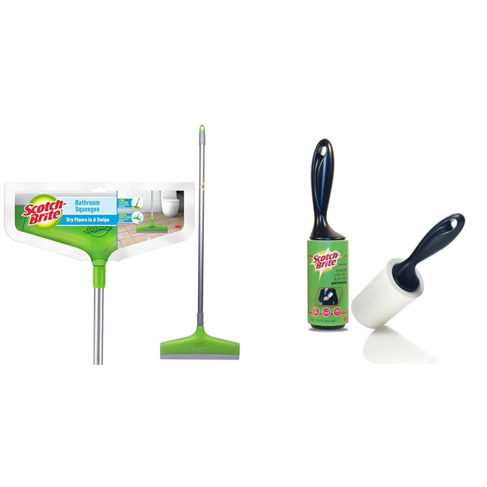 Scotch-Brite Bathroom Squeegee Plastic Wiper(30 cm)(Green)