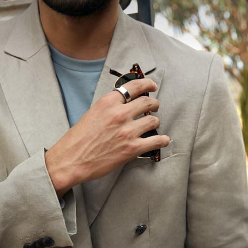 Oura Gen3 Heritage Smart Ring - Size 9, Silver | Sleep, Heart Rate and Fitness Tracking Wearable - Up to 7 Day Battery Life - iOS/Android Compatible - Size First with Oura Sizing Kit