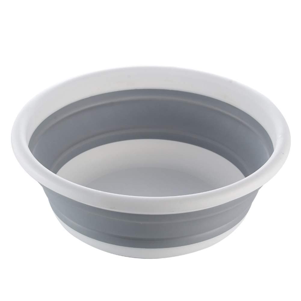 Collapsible Dish Tub Bowl, Round Folding Multifunctional Plastic Wash Basin, Lightweight Space Saving Laundry Tub For Bathroom Kitchen Camping Outdoor