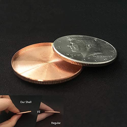 1pc Expanded Shell (Head, Half Dollar) Magic Tricks Coin Appear/Vanish Magic Magician Accessory Close Up Illusions Props Gimmick