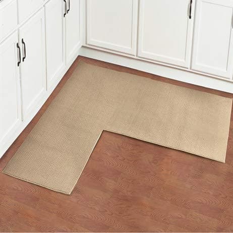 68" x 68" Berber Corner Runner - Natural
