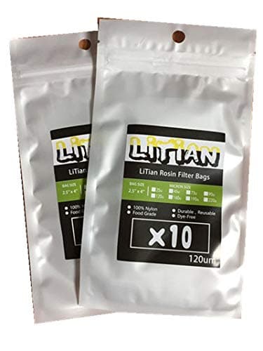 120 micron 2.5 X 4 Rosin Bags 10pcs Rosin Press Bag