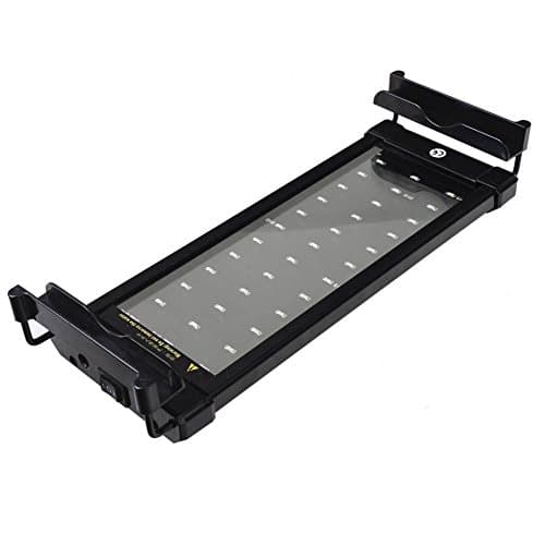 MingDak Aquarium Fish Tank Lights, LED Aquarium Hood Light with Extendable Brackets, 108 LEDs, Lighting Color White and Blue