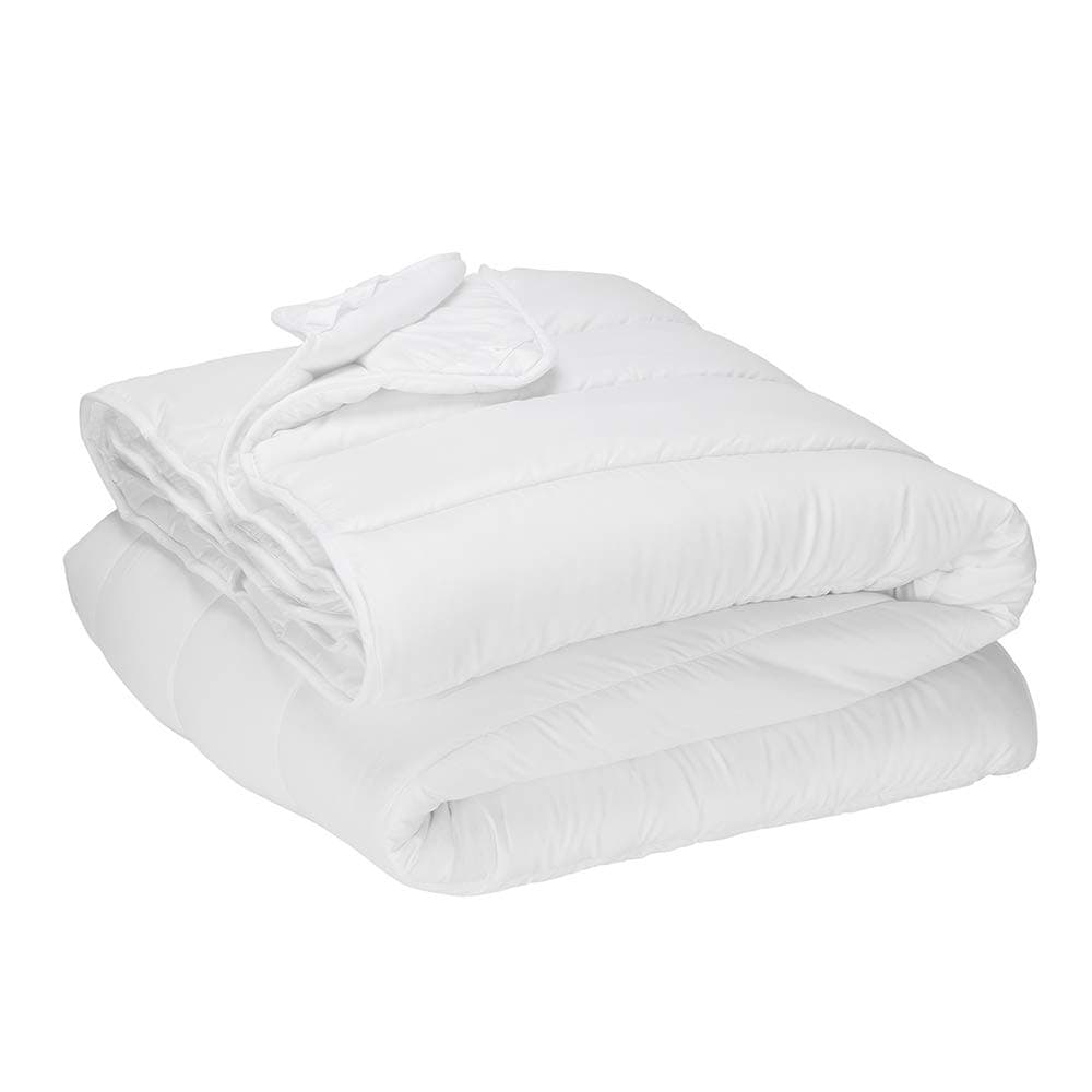 Pikolin HomeDuvet Duo 150 + 300 gr/m2, Four Seasons of Fiber, Anti Dust Mite, Bed 80, Cotton, White, Single, 140 x 200 cm
