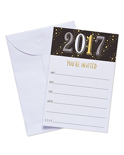 American Greetings 25 Count 2017 Grad Invite Postcards, Multicolor