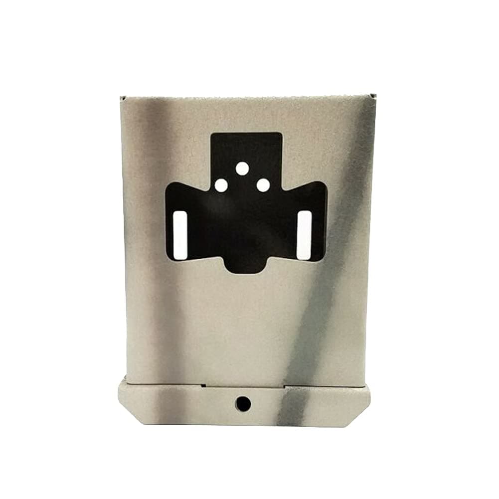 Theft-Deterrent Powder-Coated Steel Security Box Compatible with Browning Defender Trail Cameras (910), Khaki
