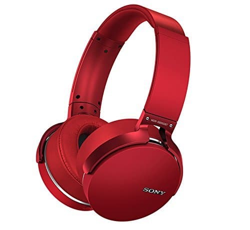 Sony MDR-XB950BT/R Extra Bass Bluetooth Wireless Headphones w/Microphone - Red (Renewed)