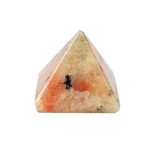 Frienemy Presents Natural Sunstone Pyramid for Reiki and Crystal Stone Pyramid Size 20-25 Mm Approx (Color : Peach) Pack of 1 Pc #Frienemy-610