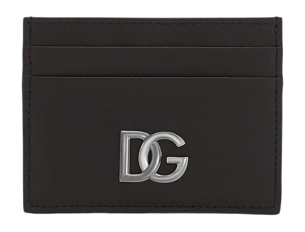 Dolce&GabbanaDolce & Gabbana Men's Calfskin nappa card holder with DG logo in Gift Box