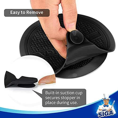 MR.SIGA Hair Dryer 2000 Watts Professional Hot and Cold Hair Dryers with Mr. Mime' for 2 Switch Speed Setting and Thin Styling Nozzle,Diffuser, for Men and Women Drain Stopper