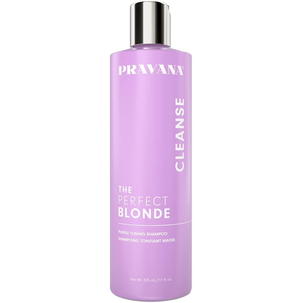 Pravana The Perfect Blonde Purple Toning Shampoo | Neutralizes Brassy, Yellow Tones | For Color-Treated Hair | Adds Strength, Shine, Elasticity