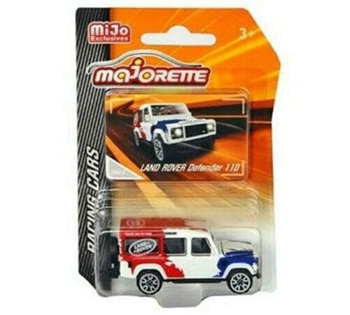 DIECAST MAJORETTE 1:64 Racing Cars - Land Rover Defender 110 (RED/White/Blue) - MIJO Exclusives 4009MJ1 by MAJORETTE