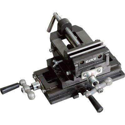 Klutch Cross Slide Drill Press Vise - 4in. Jaw Length