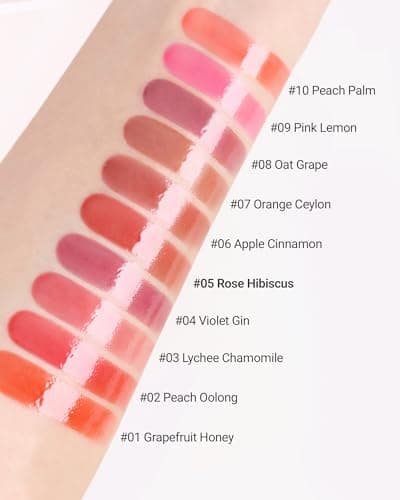 THESAEM Saemmy's Ade Shot Tint 0.1 fl.oz. - 05 Rose Hibiscus Rose - Korean Lip Tint Water Gel Stain with Plump Glowy Finish - Buildable Radiant Gloss Long-Lasting Moisturizing