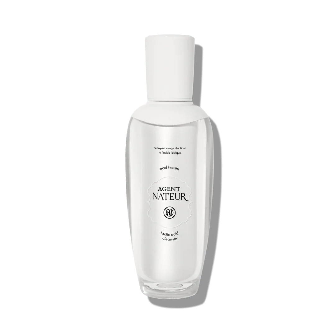 Agent Nateur - acid (wash) Natural Lactic Acid Skin Illuminating Cleanser | Gently Exfoliate, Hydrate, Soothe | Vegan, Non-Toxic, Clean Skincare (3.6 fl oz | 106 mL)