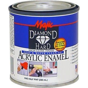 Majic Paints 8-1509-4 Diamond Hard Acrylic Enamel High Gloss Paint, Half Pint/8-Ounce, Battleship Gray