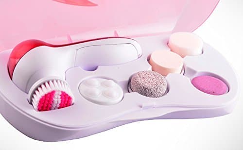 Nayka 6 in 1 Facial Exfoliator Care Cleansing Body Electronic Beauty Skin Face Cleaner Massage Machine (Battery Is Not Provided)