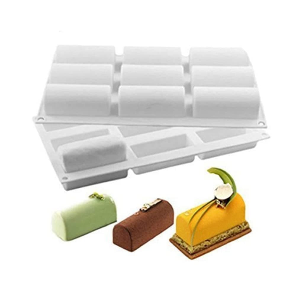 mostsom 3.28'' Length Cylinder Strips Biscuit Chocolate Sticks Cookies Baking Jelly Silicone Mold Ice Tube Making Trays, Perfect Ice Cube Sticks Molds (Cylinder H)