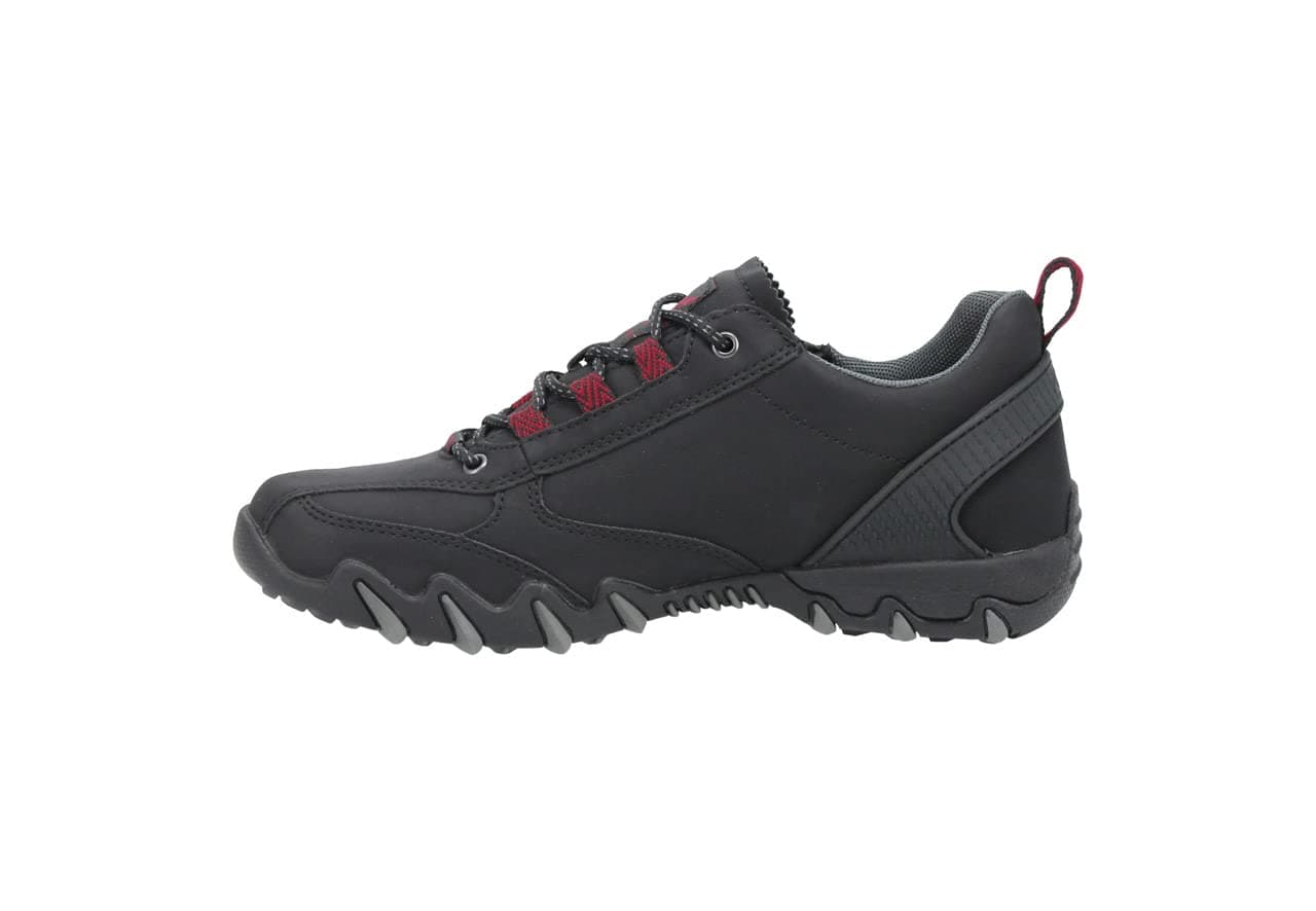Allrounder by MephistoNaila-tex Women's Sports Shoes, Black/Red Hiking Shoes, black, 8 UK