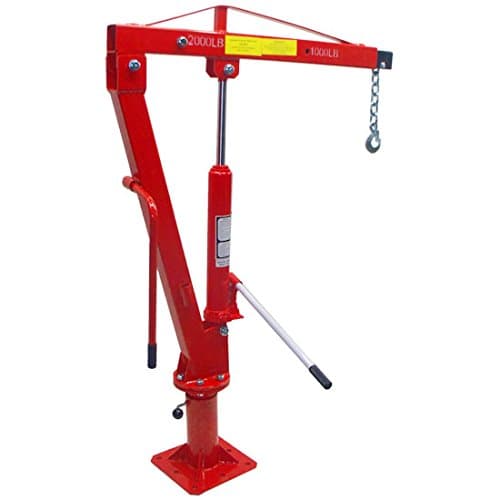 1 Ton Swivel Lift Lifting Davit Crane Lift Hoist Pickup Truck 1000-2000 LBS Cap.