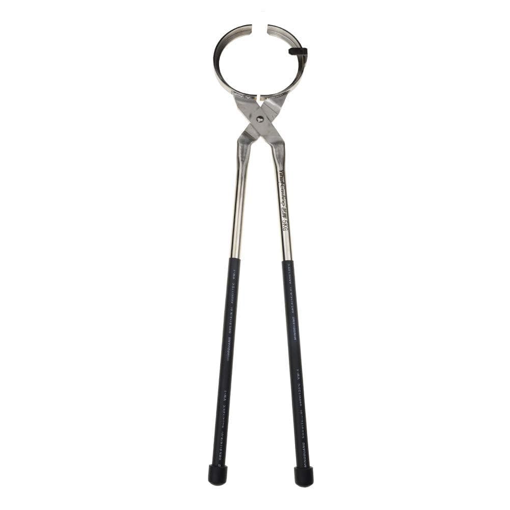 5KG Stainless Steel Graphite Crucible Tongs Clamp Pliers Holder for Metal Casting Gold Melting Furnace (Hold 5KG Crucible)