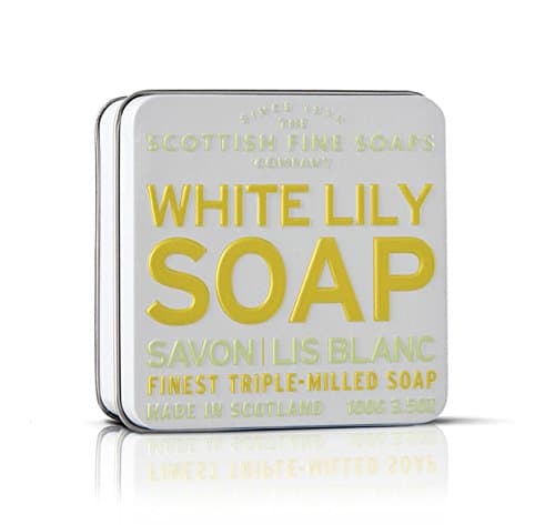 Scottish Fine Soaps White Lily Floral Soap Tin Soap 100g