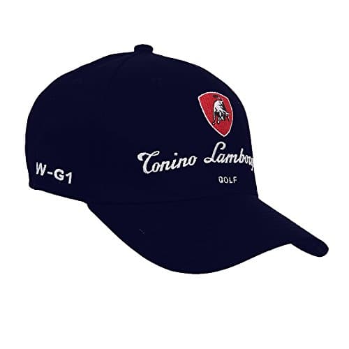 Tonino Lamborghini Unisex Adjustable Cotton Golf Cap (Navy)
