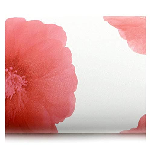 ROSEROSA Peel and Stick PVC Floral Instant Self-Adhesive Covering Countertop Backsplash Romance Pink (GM9144-3 : 1.96 Feet X 8.20 Feet)