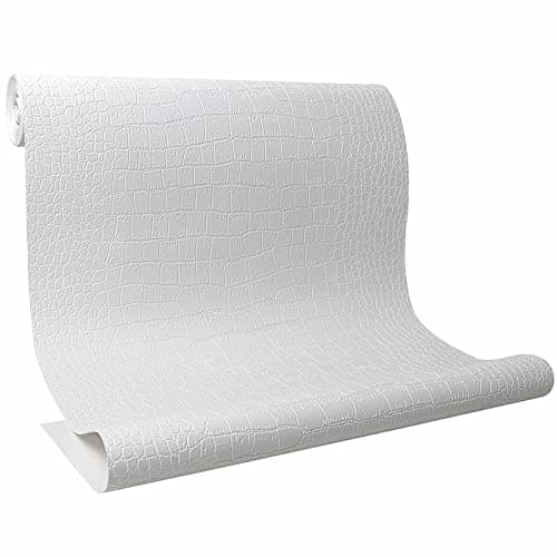 3D stereo non-woven white imitation crocodile skin wallpaper ins living room wall clothing store wallpaper (Color : Color 1)