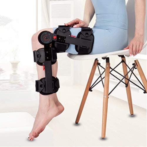 Hinged ROM Knee Support Brace Post-Op Patella Brace Support Stabilizer Orthosis for Knee Injury Recovery & Relieve Knee Burden