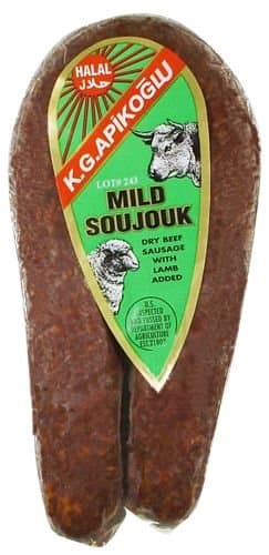 Halal Soujouk – Mild (~ 1 lbs)