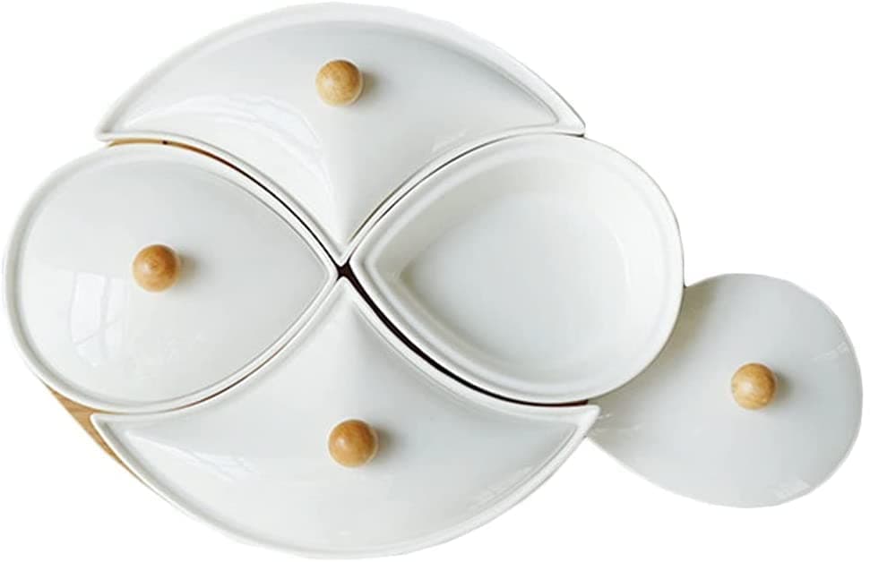 Wedding Parties Decoration Dry Fruits Serving Trays Nut Serving Platter Dry Fruit Tray with Lid Snack Serving Tray Appetizer Serving Tray Tapas Trays