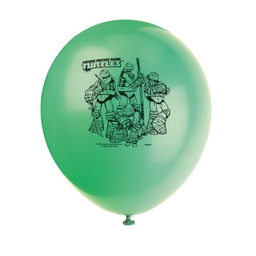 Teenage Mutant Ninja Turtles 12" Balloons - Birthday & Theme Party Supplies - 8 per pack