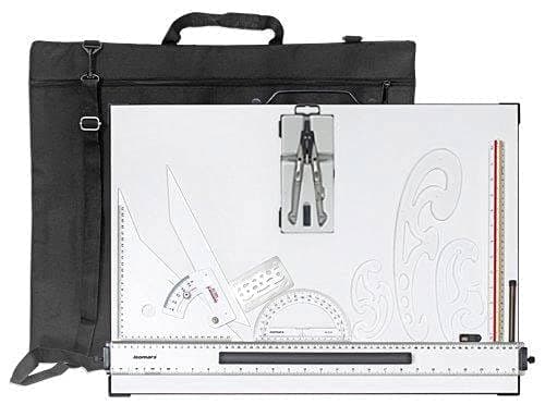 Isomars Architect Kit with Bag Includes Isomars Drawing Board Drafting Board Technical with Carry Handle, Parallel Motion Ruler - A2 Size- 18.5'' x 25"