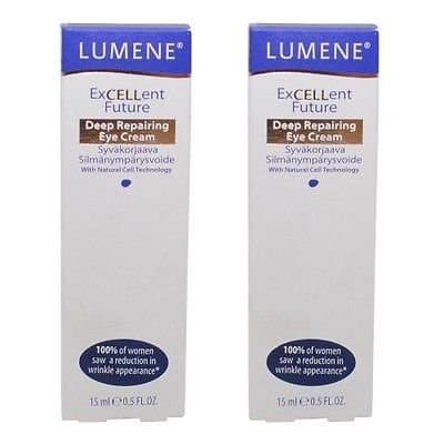 Pack of 2-LUMENE Finland Excellent Future DEEP REPAIRING EYE CREAM 0.5 fl oz