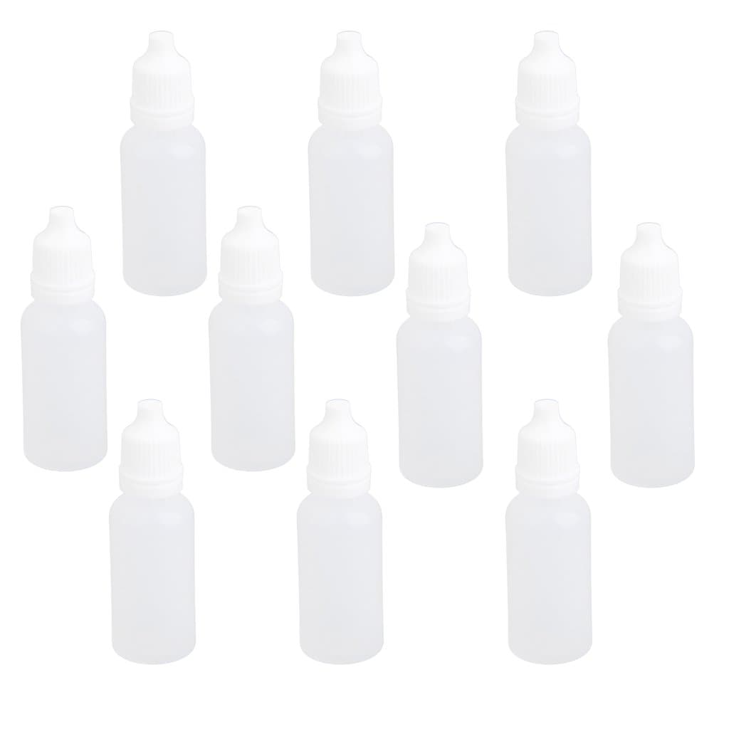 Generic Imported 10Pcs 15ml Empty Plastic Squeezable Dropper Bottles For Eye Drops Lab Liquid