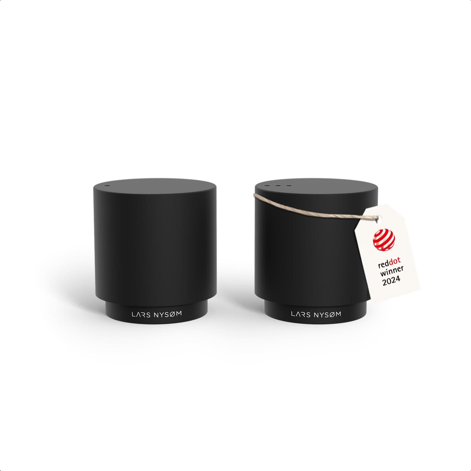 Mini Salt and Pepper Shakers Set | Stainless Steel Salt and Pepper Shakers with Modern Minimalist Design, Easy Refill, Small Size (Carbon Black)