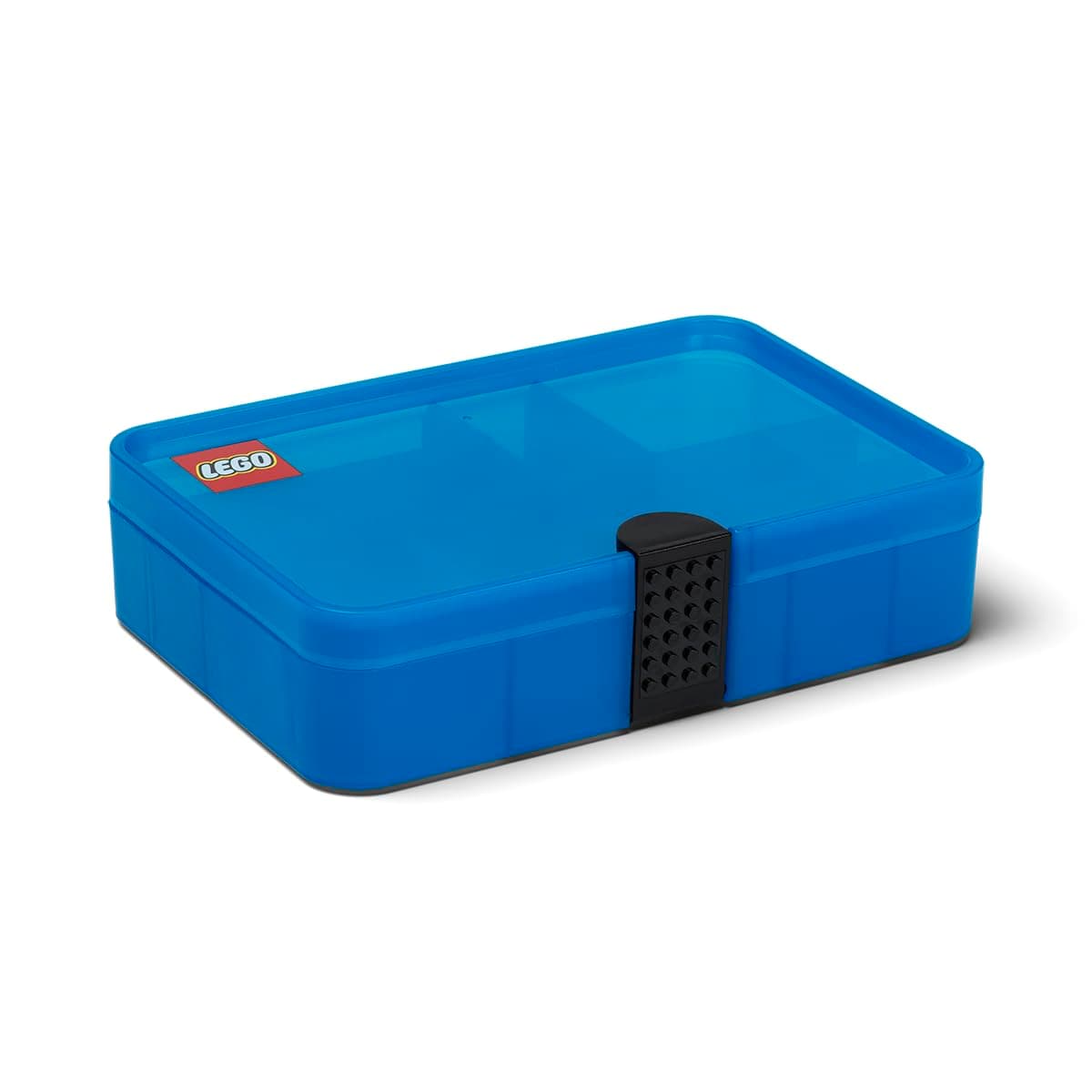 Room Copenhagen LEGO Sorting Box - Organizing Minifigures, Vehicles, and Elements - Safe Plastic Material, Portable, Customizable, Toy Storage, Transparent Blue