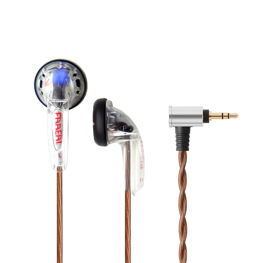 FAAEAL Rosemary Earbuds,3.5mm Standard/4.4mm 2.5mm TRRS Balanced Earphone,Silver-plated Cable 150ohms Hifi Music Headphone,Heavy Bass Headsets For MP3 MP4 Player Amplifier (Standard 3.5mm Jack, White)