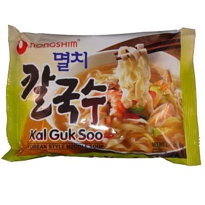 Nongshim Kal Guk Soo Korean Style Noodle Soup 120g. - Pack of 5