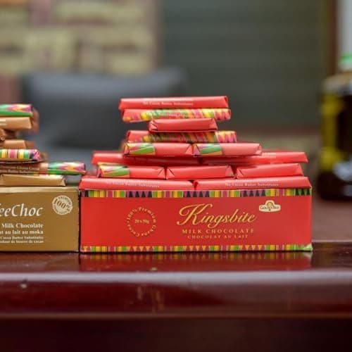 Kingsbite Single Origin Golden Tree Ghana Milk Chocolate Bars, 40% Cocoa, Bulk Box of 10 x100g Bars, Ethically sourced Chocolate Bars Gift Box
