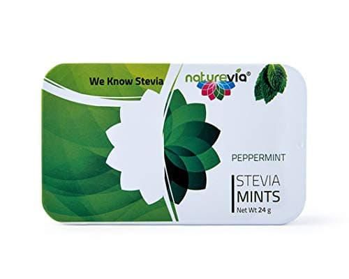 Sugar-Free Mints - Peppermint Flavor (100 tabs, 24 g): Mints Naturally Sweetened with Stevia, Free of: Sugar, Carbs, Calories, Aspartame & Artificial Sweeteners; New and Improved.