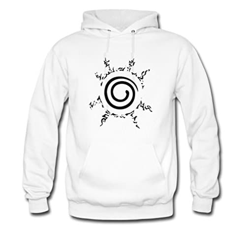 Beautry Mens Naruto Fuuinjutsu Seal Logo Custom Classic Hoodie Sweaters