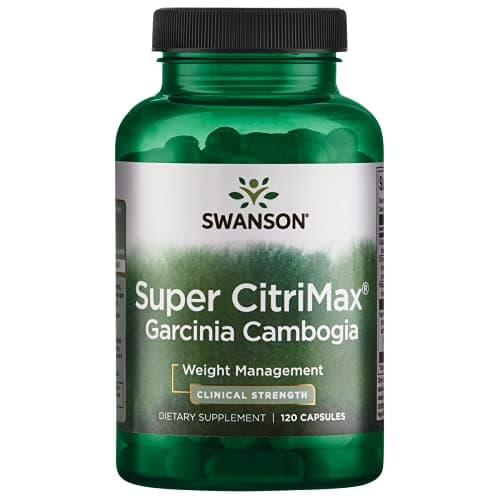 Swanson Super Citrimax Clinical Strength Garcinia Cambogia 750 Milligrams 120 Capsules