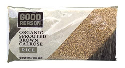 Good Reason Rice Organic Sprouted Brown Calrose Rice - Premium & Certified Organic Nutritional Gluten-Free Medium Grain Rice, 2 Lb