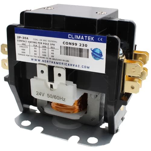 Replacement for Carrier Double (2) Two Pole 30 Amp Replacement Condenser Contactor HN52KC024